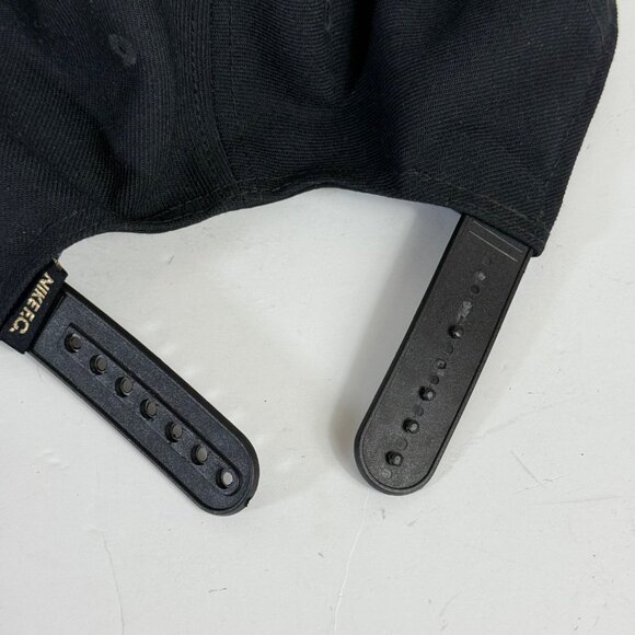 Nike FC True Snapback Hat Black Baseball Cap Fan White Spellout Bold Embroidery - Picture 10 of 14